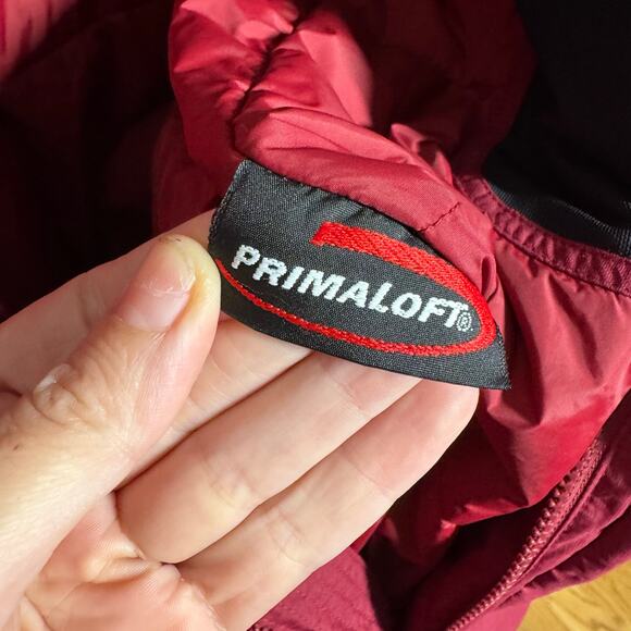 L.L.Bean Men's Performance Fleece-Lined Windbreaker Jacket M Red Gorpcore Outdoo - Picture 7 of 12